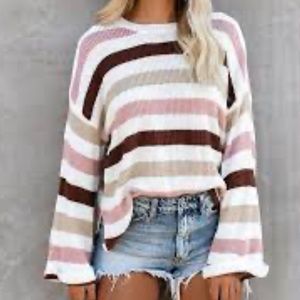 VICI Collection multicolor stripe sweater